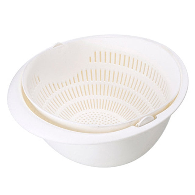 Multifunctional Kitchen Collander Strainer Double-layer Drain