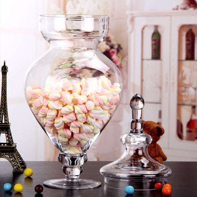 Glass Apothecary Candy Jars | Nine Glass Jars | Candy Jar