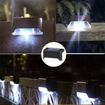 Outdoor Solar Step Lights 4/6 pcs