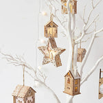 Wooden House Lamps