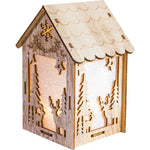 Wooden House Lamps