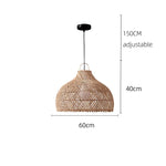 Vintage Rattan Pendant Light