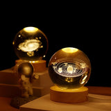 3D Moon Crystal Ball Lamp