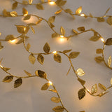 Golden Leaves String Lights