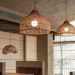 Vintage Rattan Pendant Light