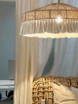 Retro Rattan Pendant Lamps Light