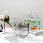 Handbag Shape Glass Vase