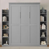 Queen Murphy Bed with Shelves