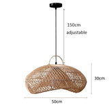 Vintage Rattan Pendant Light