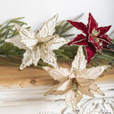 Poinsettia Flower Christmas Decoration