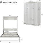 Queen Murphy Bed with Storage