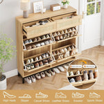 Shoe Storage Cabinet with Drawers