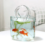 Handbag Shape Glass Vase