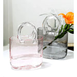 Handbag Shape Glass Vase