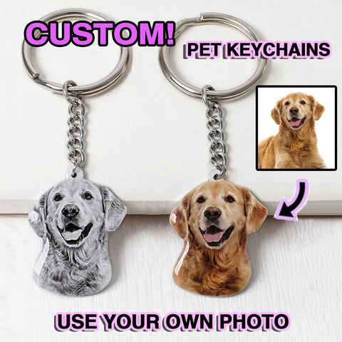 Personalized Pet Photo Keychain