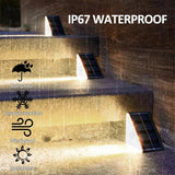 Outdoor Solar Step Lights 4/6 pcs