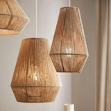 Hand-Woven Rattan Lamps