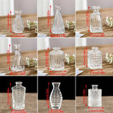 Wedding Embossed Glass Flower Vase