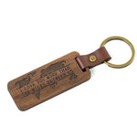 Custom Engraved Wooden Keychain