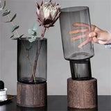 European Hydroponic Glass Vase