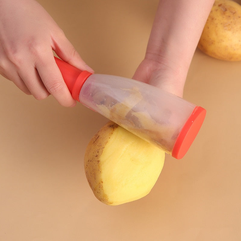 Smart Vegetable Peeler with Container – That Organized Home