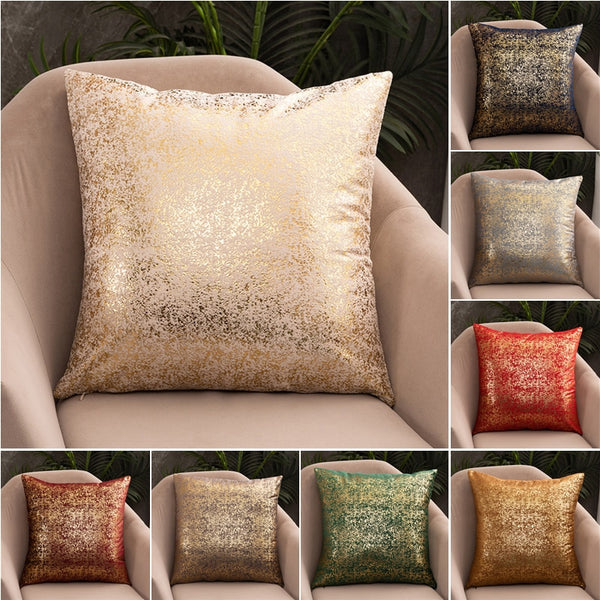 Luxury Design Velvet Cushion Cover Decorative Golden Pillow Cover